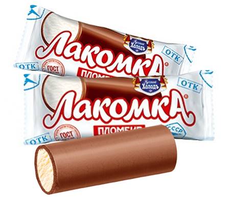 Rus.Hol. Plombière "Lakomka" enrobée de chocolat 152ml LPLR