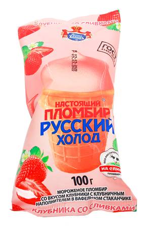 Rus.Hol Plomb. fraise/crème 15% 100gr CL100