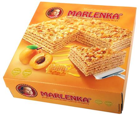 Marlenka Gâteau aux abricots au miel de 800g étranger