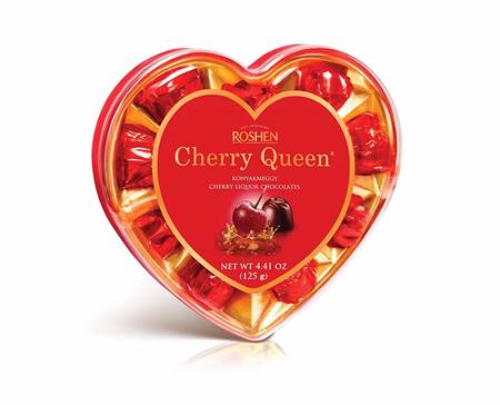 Roshen " Cherry Queen " Cerise au chocolat (boîte 125 g)
