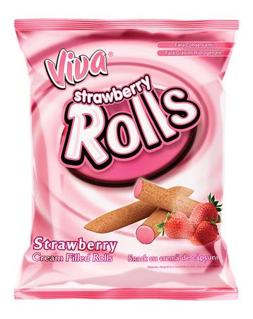 RO Viva Bâtons croustillants de crème à la fraise 100g