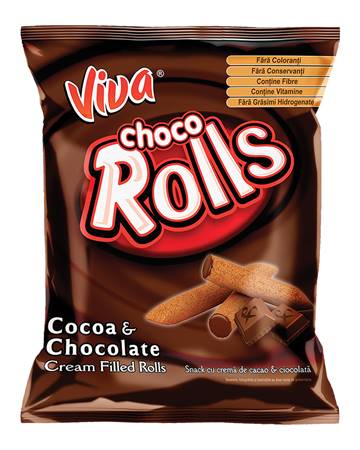 RO Viva Bâtons croustillants de crème au chocolat 100g