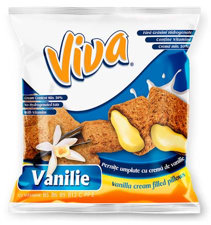 RO Viva Coussins croustillants à la crème de vanille 100g