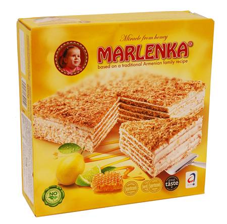Marlenka Gâteau Medovik fourré au citron 800g étranger