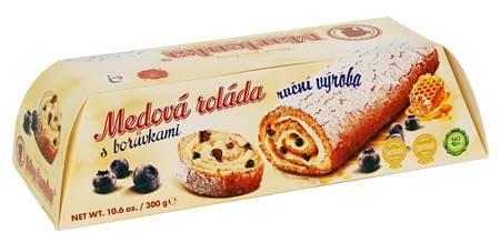 Marlenka Biscuit roulé au miel, myrtille 300g étranger