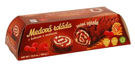 Marlenka Biscuit de roll cacao framboise 300g étranger