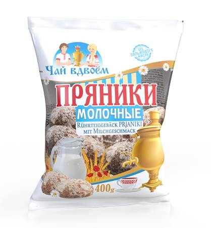 "Chai vdvoem" Pain d'épices "Molochny Vkus" 400g