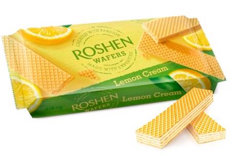 Roshen Gaufres fourrées au citron 216 g