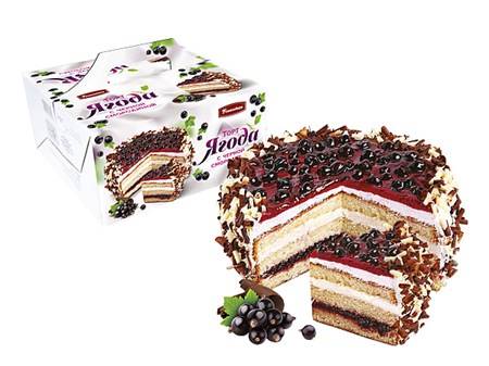 Franzeluta Gâteau "Yagoda" aux baies de cassis congelés 1kg