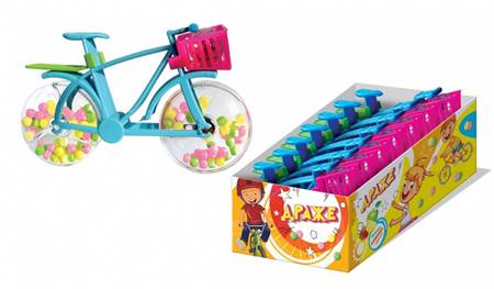 Dragée avec un jouet bicyclette/boule lumineuse 20g