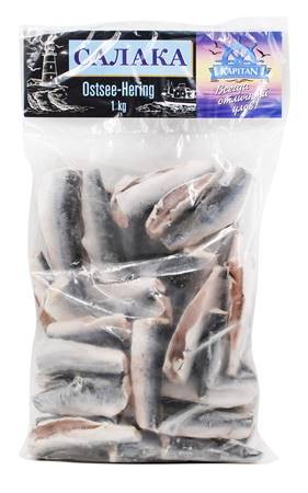 Kapitan Baltic herring, gutted, headless 1kg