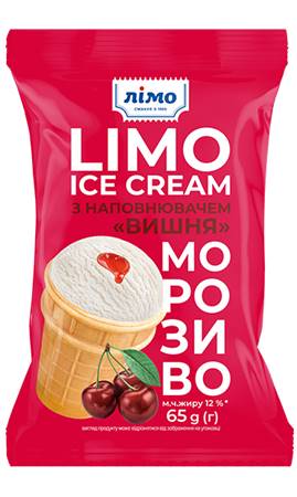 Limo Glace Cerise dans une gaufre 65g