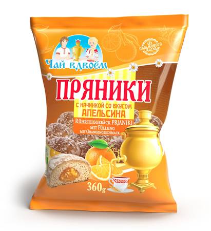 Chay vdvoyom Pains d'épice fourrés aux oranges 360 g