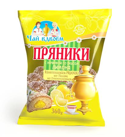 Chay vdvoyom Pains d'épice fourrés aux citrons 360 g