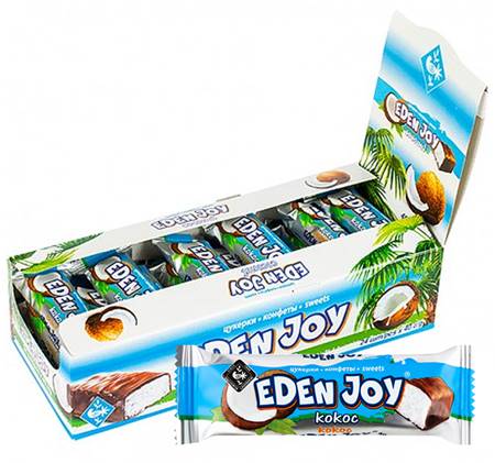 ZhLas Ligne de chocolat " Eden Joy " coco, 40 g (boîte)