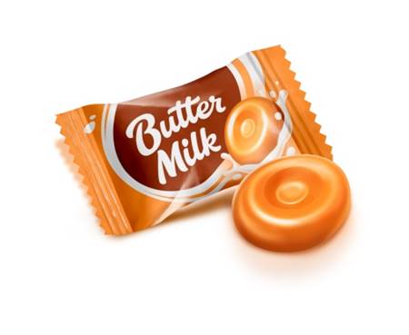 Roshen Butter-Milk caramel (8 pcs.* 1 kg)