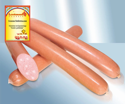 Meat sausages Sosiski Ljubitelskije