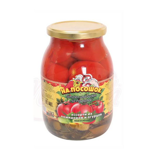 Pickled Tomatoes and Cucumbers Na Pososhok