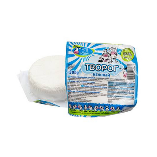 33 Korovy Curd 15% 300 g round