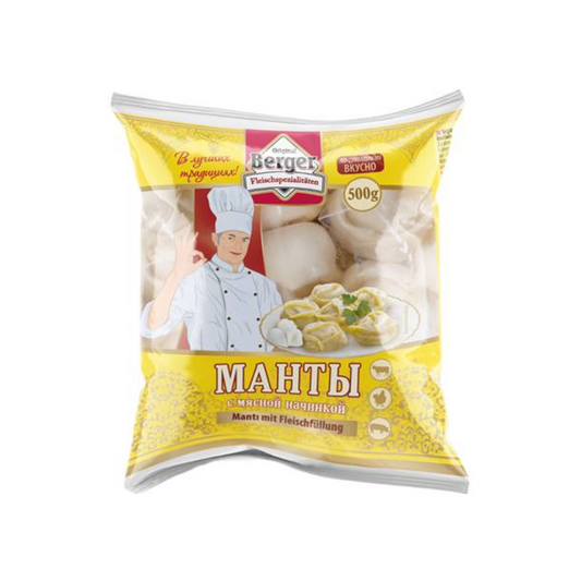 Berger Manty filled with meat 500 g