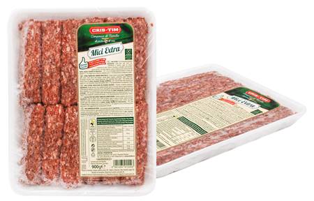 Produit à base de viande hachée "Mici - Cevapcici" de notre propre type, congelé