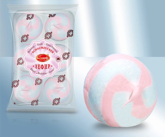 Marshmallows with bubble gum flavour