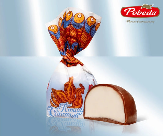 Marshmallows in milk chocolate