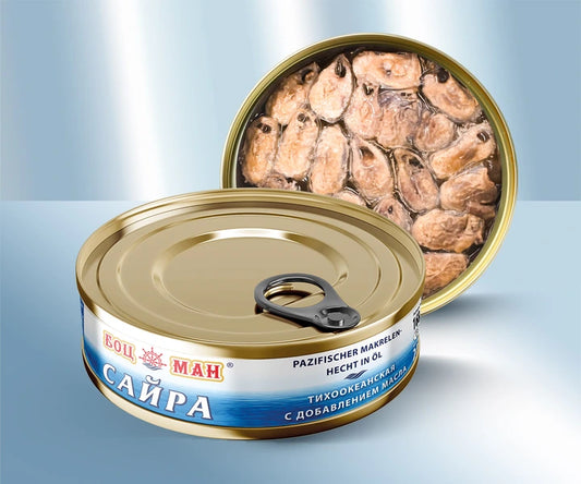 Pacific saury in oil