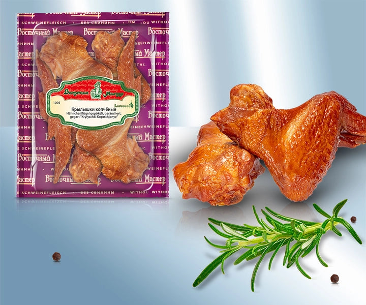Chicken wings Krylyshki Koptschjonye, smoked