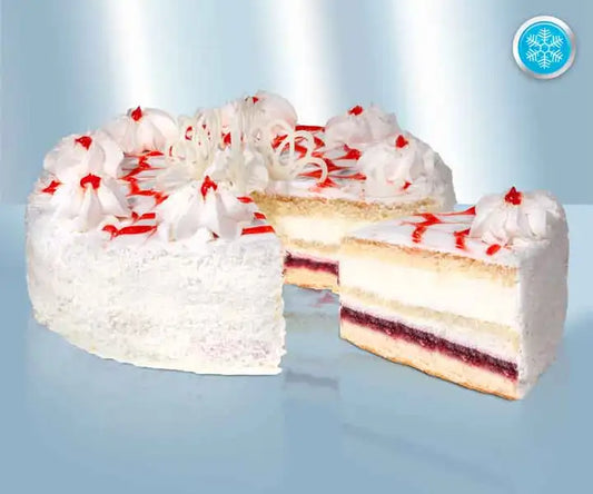 Curd cake with raspberries