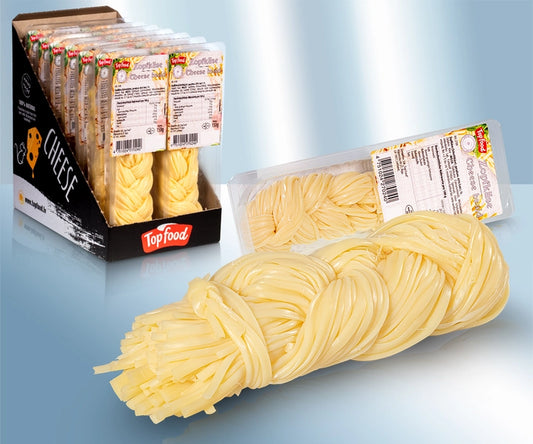 Braided cheese, salted 45% fat in dry matter