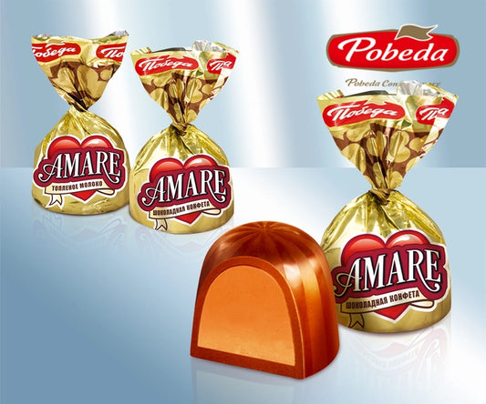 Pralines made from milk chocolate, with filling with baked milk flavour