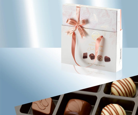 Chocolate pralines "Luxury Collelction Peach Color"