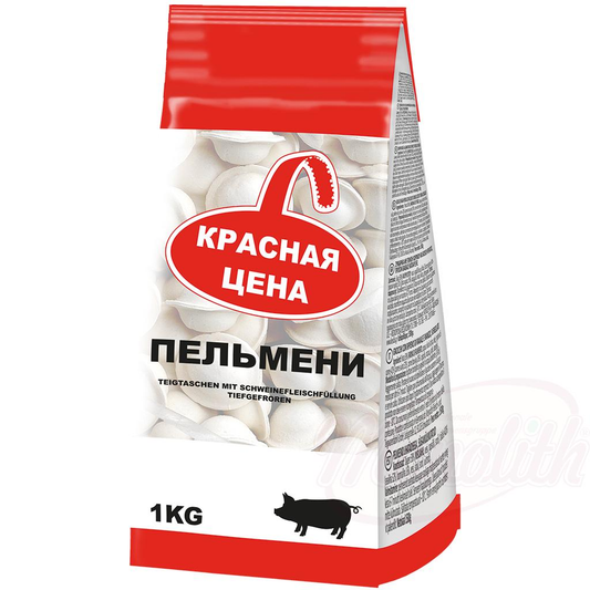 Krasnaja zena pelmeni filled with pork