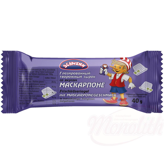 Fromage frais aromatisé au mascarpone glacé au cacao, congelé