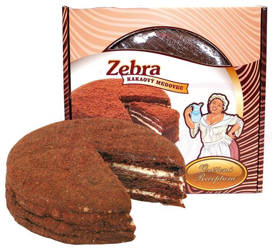 Tarte "Zebra" avec 44% de crème de lait condensé sucré