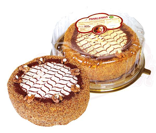 Gâteau de fête au miel et au cacao "Marlenka", surgelé