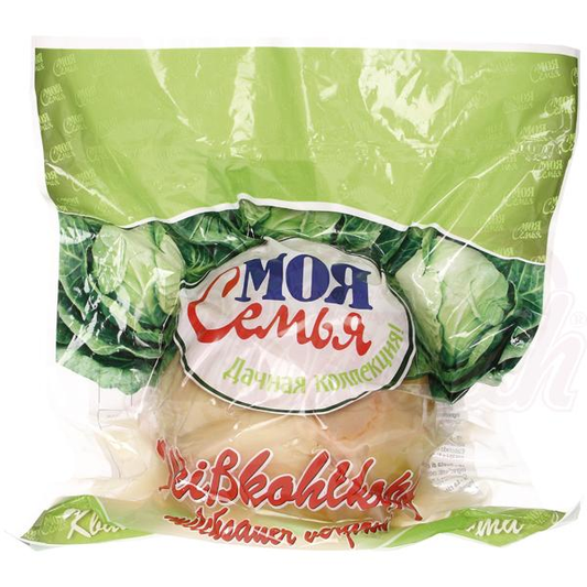 Капуста белокочанная "Моя семья", молочнокислое брожение, в вакуумной упаковке