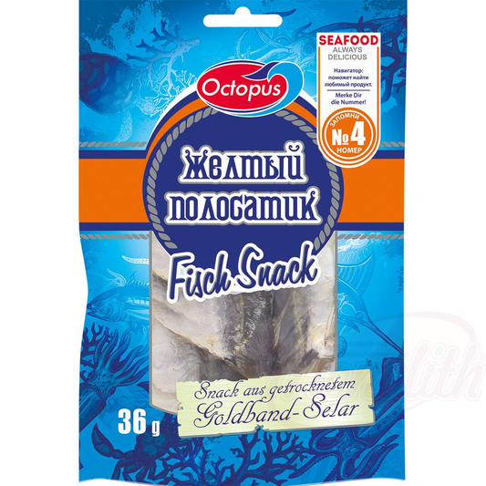 Snack de sélénium à bande dorée, séché et salé
