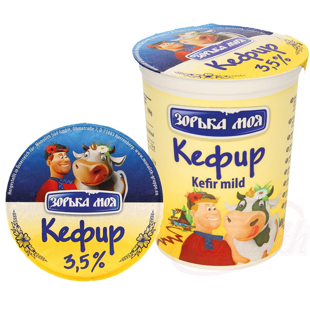 Le kéfir avec 3,5% de matières grasses