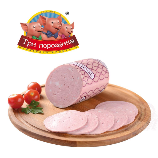 Saucisse de viande "Lioubitelskaïa" simple avec lardons, eau potable et fécule de pomme de terre