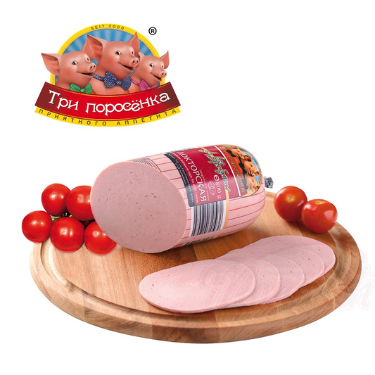 Saucisse de viande "Doktorskaja" simple avec de leau potable et de la fécule de pomme de terre