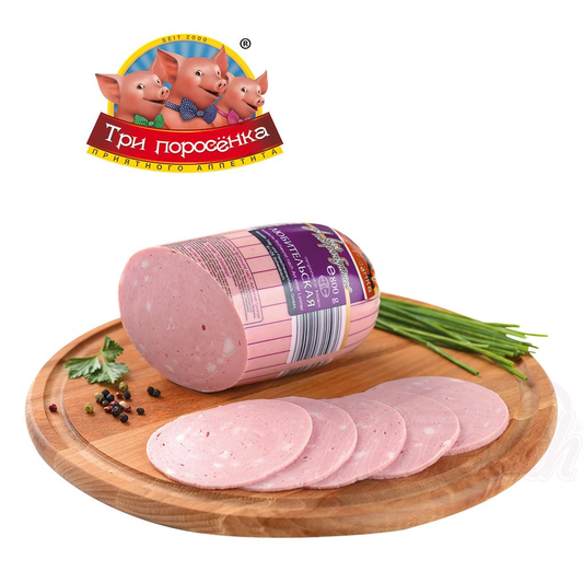 Saucisse de viande "Lioubitelskaïa" simple avec lardons, eau potable et fécule de pomme de terre