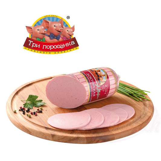 Saucisse de viande "Doktorskaja" simple avec de leau potable et de la fécule de pomme de terre