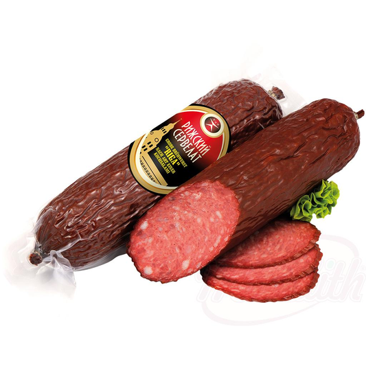 Saucisse à cuire grossière "Riga" à la manière dun salami cuit
