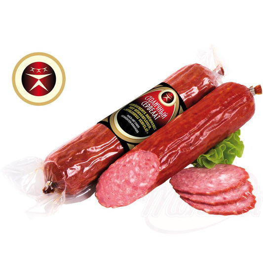 Saucisse cuite fumée au poulet "Stolichnij Servelat", à la manière dun Krakauer brassé