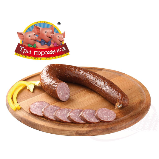 Saucisse cuite "Domaschnaja" à la mode de Cracovie fine, fumée