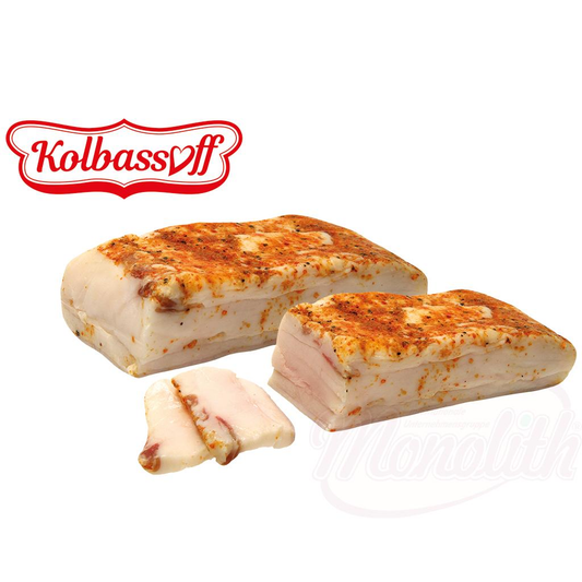Lard d’échine de porc "Derevenskoe" salé et assaisonné
