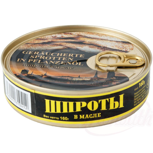 Sprats fumés à lhuile végétale