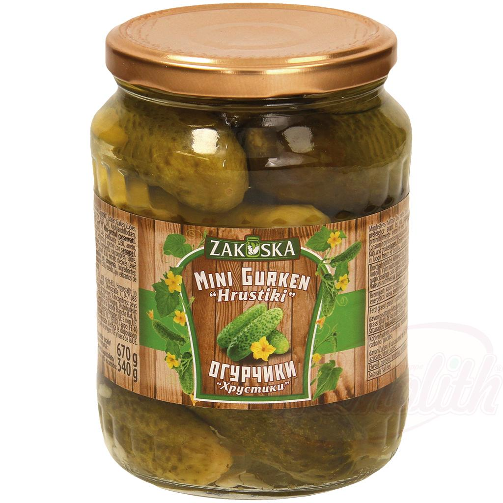 Хрустики маринованные мини-огурцы